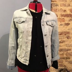 Light wash denim jacket